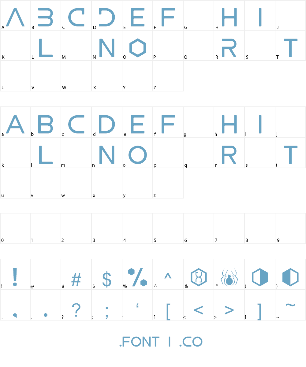 ALTERED CARBON Font Character